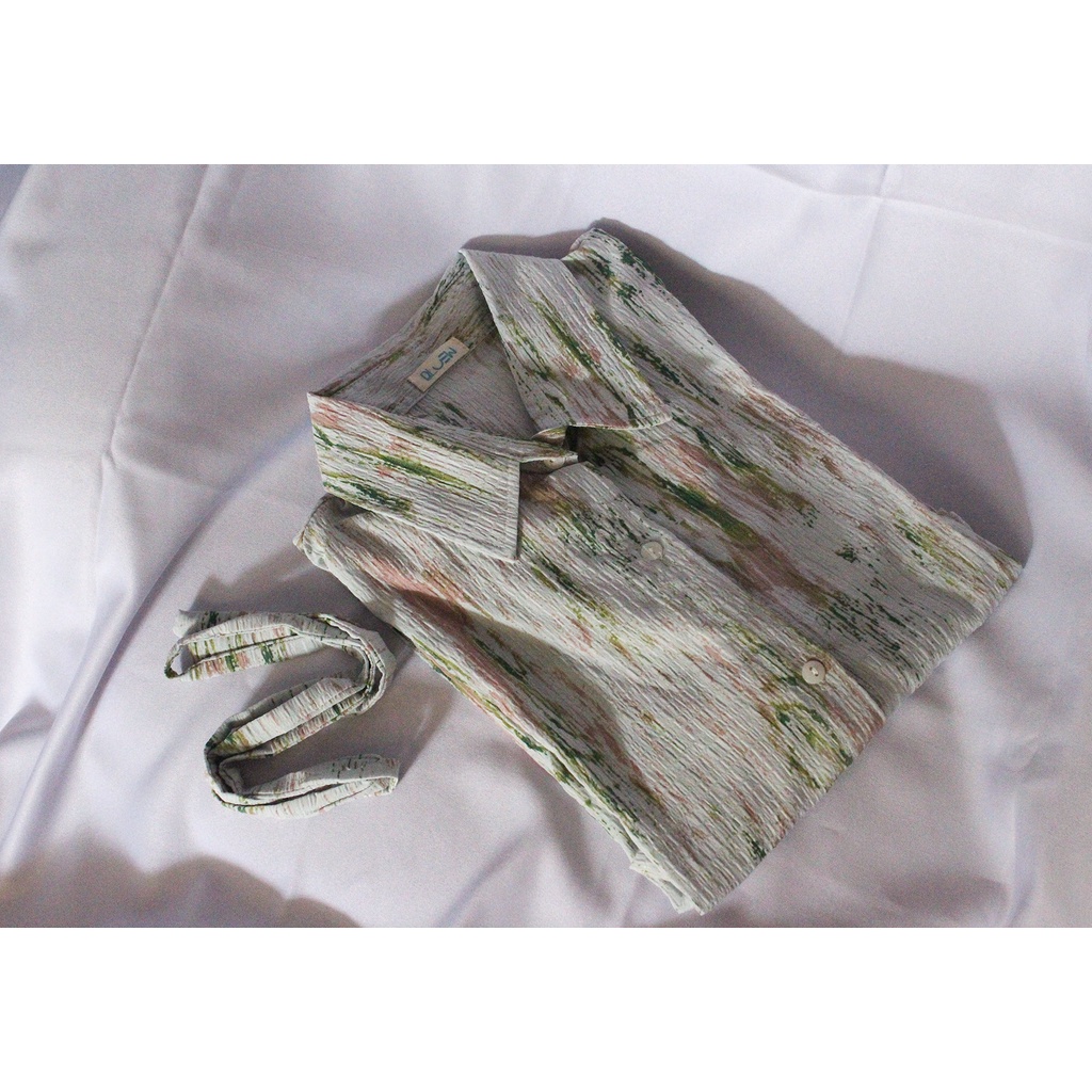 Abstract Tunic - Avocado / Tunik Warna Hijau Avocado / Fashion Muslim