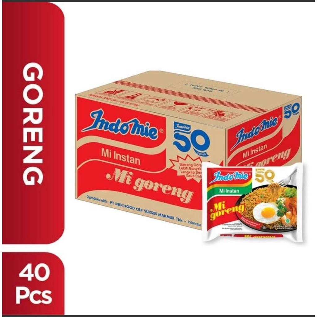 

Indomie goreng 1 dus isi 40 pcs