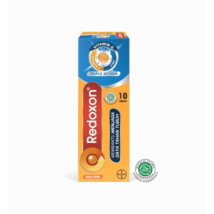

Redoxon® Triple Action Rasa Jeruk (isi 10 tab)