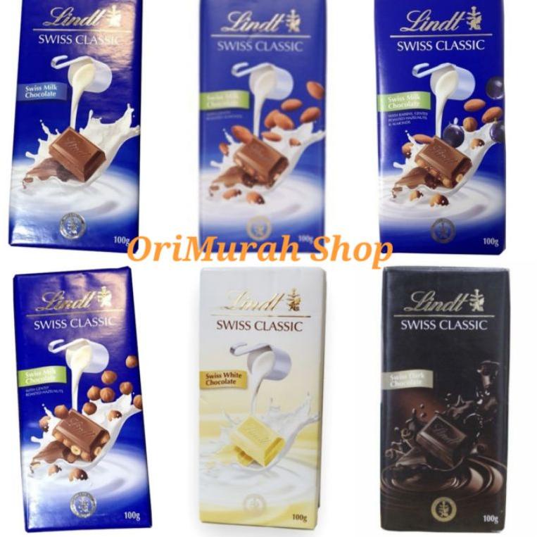 

Model Terkini ｀ Lindt Swiss Classic Chocolate Milk Almond Hazelnut Raisin White Dark Coklat 100 Gram Cokelat Batang Lindt Swiss Milk With Raisins Almonds Hazelnuts White Dark Chocolate 100gr ღ