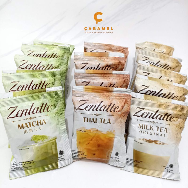 

Zenlatte Matcha/Thai Tea/Milk Tea Rtg-Bubuk Zenlatte- Bubuk Minuman