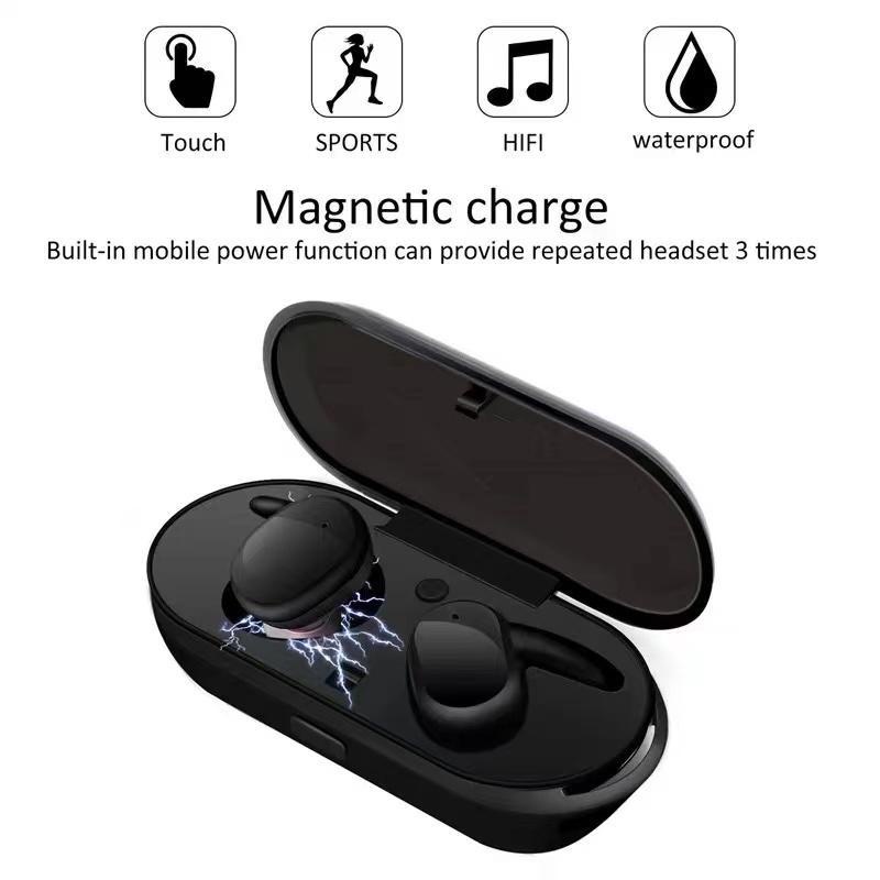 【COD】Viqoo Sports Wireless Headset Bluetooth TWS Y30 On Mic Waterproof Touch Control HiFi Stereo Waterproof Earbuds