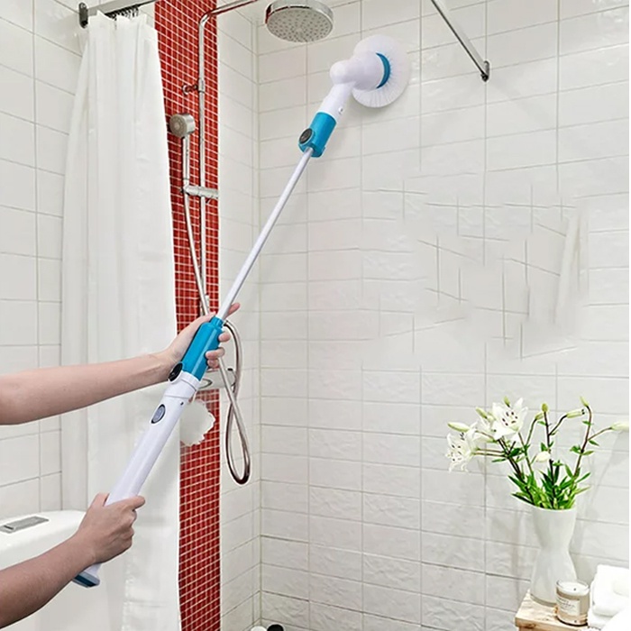 Sikat Lantai Elektrik Multifungsi Pembersih WC Lantai Kamar Mandi Lantai Kayu Dinding Keramik Dapur