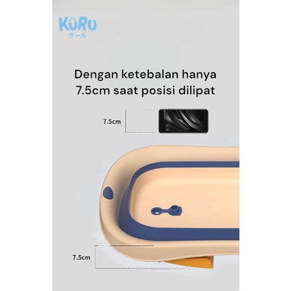KURU Baby Foldable BathTub Crown Series | Bak Mandi Lipat Bayi