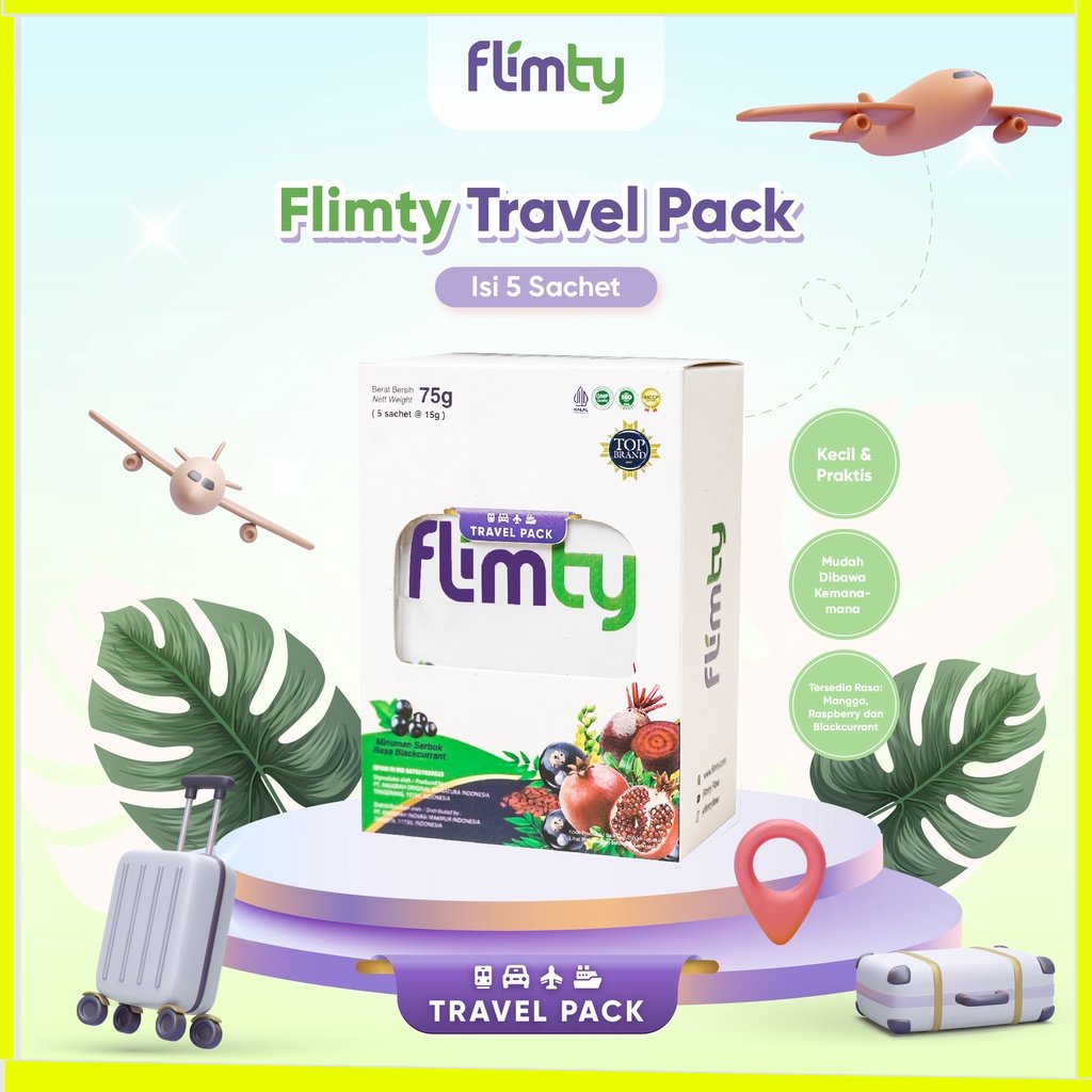 Flimty Fiber Travel Pack (5 sachet) Cobain Dulu! JAKARTA