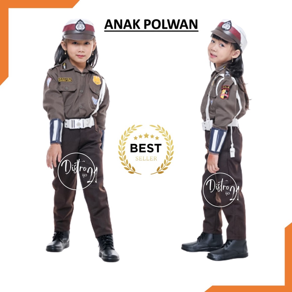 PROFESI ANAK POLWAN CELANA CARNAVAL AGUSTUSSAN STELAN POLISI ANAK WANITA CW PEREMPUAN MURAH