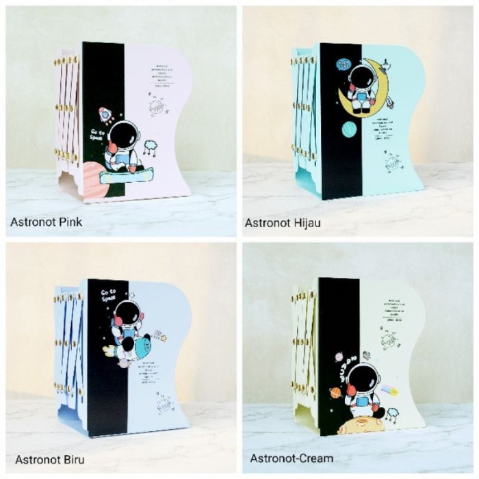 

Terlaris ✨ -Pembatas Buku | Book end | Book Holder - Astronot Biru- 2.1.23
