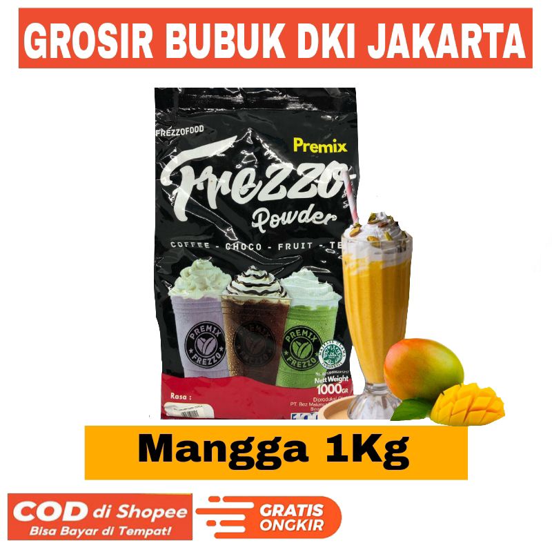 

Frezzo Mangga 1Kg Bubuk Minuman Rasa Buah Segar Usaha Es Pinggir Jalan Powder Drink