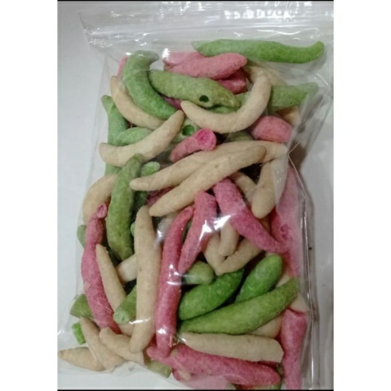 

Kue gabus manis warna warni