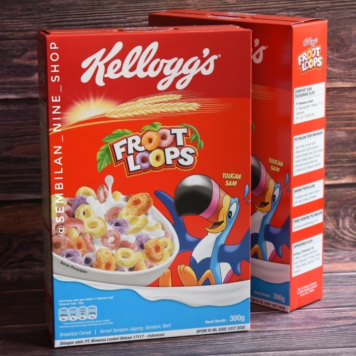 

[BISA COD] KELLOGG'S FROOT LOOPS 300 Gram Kellogs Kelloggs Cereal Sereal