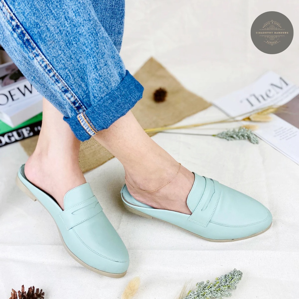 CBY Bustong Drip Sepatu bustong flat teplek Wanita sepatu kasual