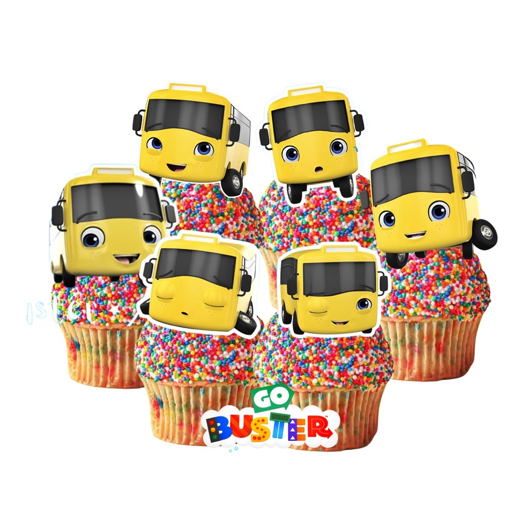 GO BUSTER CUPCAKE TOPPER