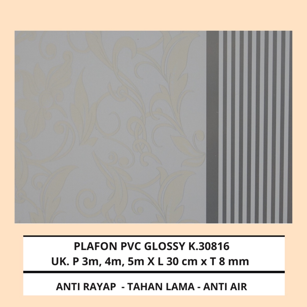 Plafon PVC  Motif Film Tipe K.30816 /Plafon PVC Murah/Sale Plafon PVC/RESI PLAFON PVC