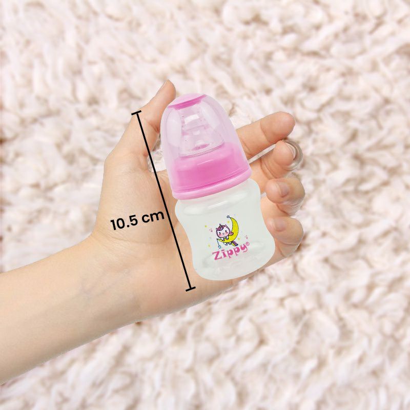 Zippy Botol Bayi Newborn 75ml | 60ml Peristaltic Slim Neck 0-3 Bulan BPA Free Soft &amp; Elastic