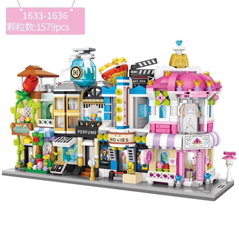 LOZ Street Mini 1633-1636 Building Block Brick
