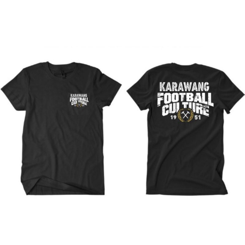 T-shrit kaos  Karawang Football Culture 1951 // Baju Suporter Persika Karawang
