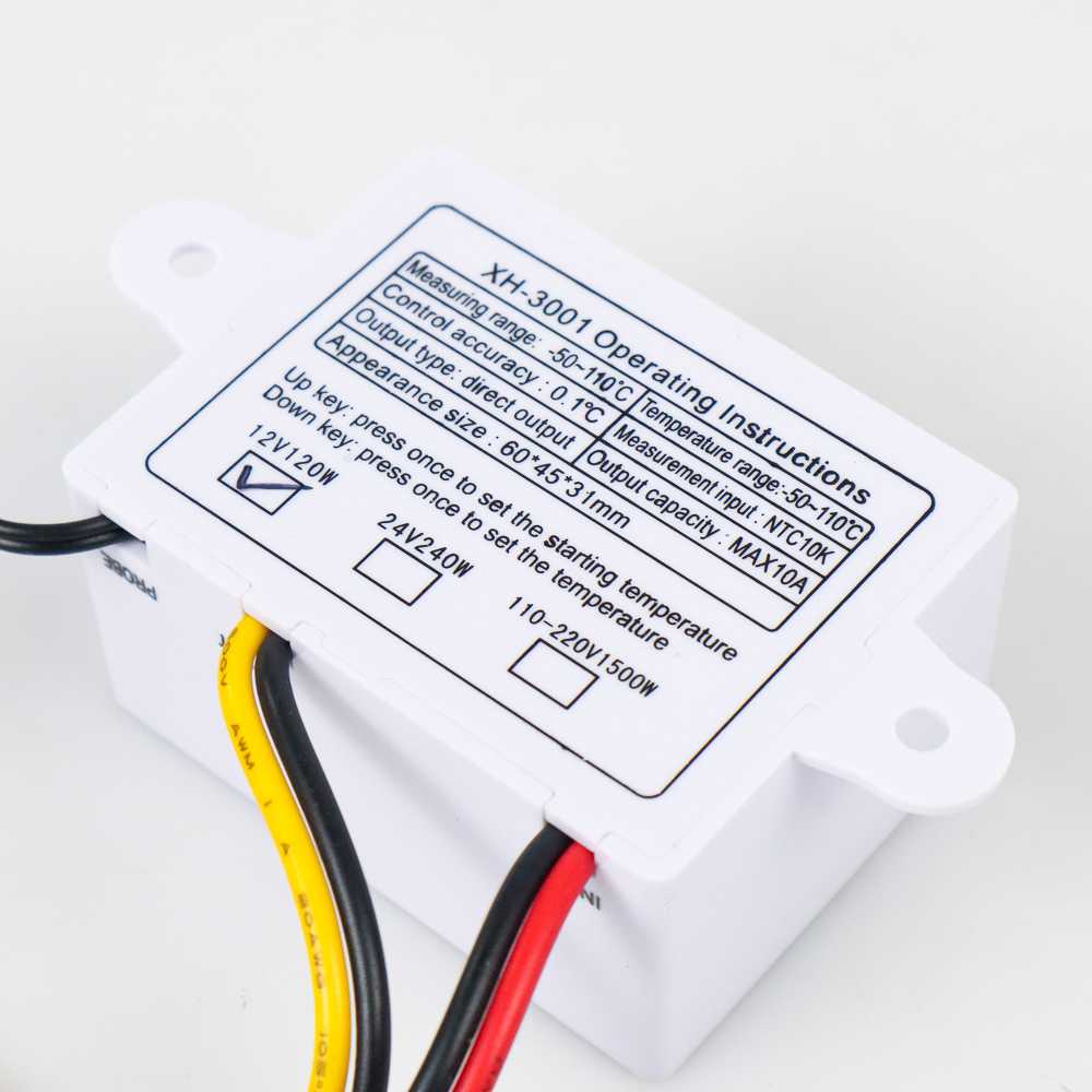 Thermostat Digital Temperature Control 12V - Taffware - XH-W3001