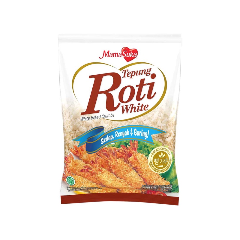 

MamaSuka Tepung Roti White Bread Crumbs Panir Panko 500g
