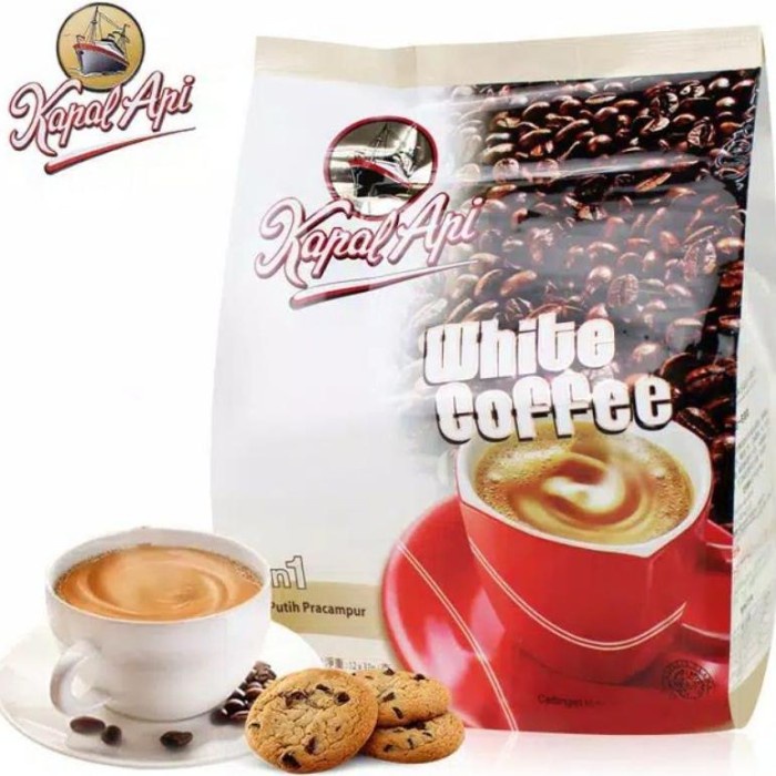 

Terlaris ✨ - Kopi Putih Kapal Api White Coffee Mix 3 In 1 kemasan sachet 37gr isi 2.1.23