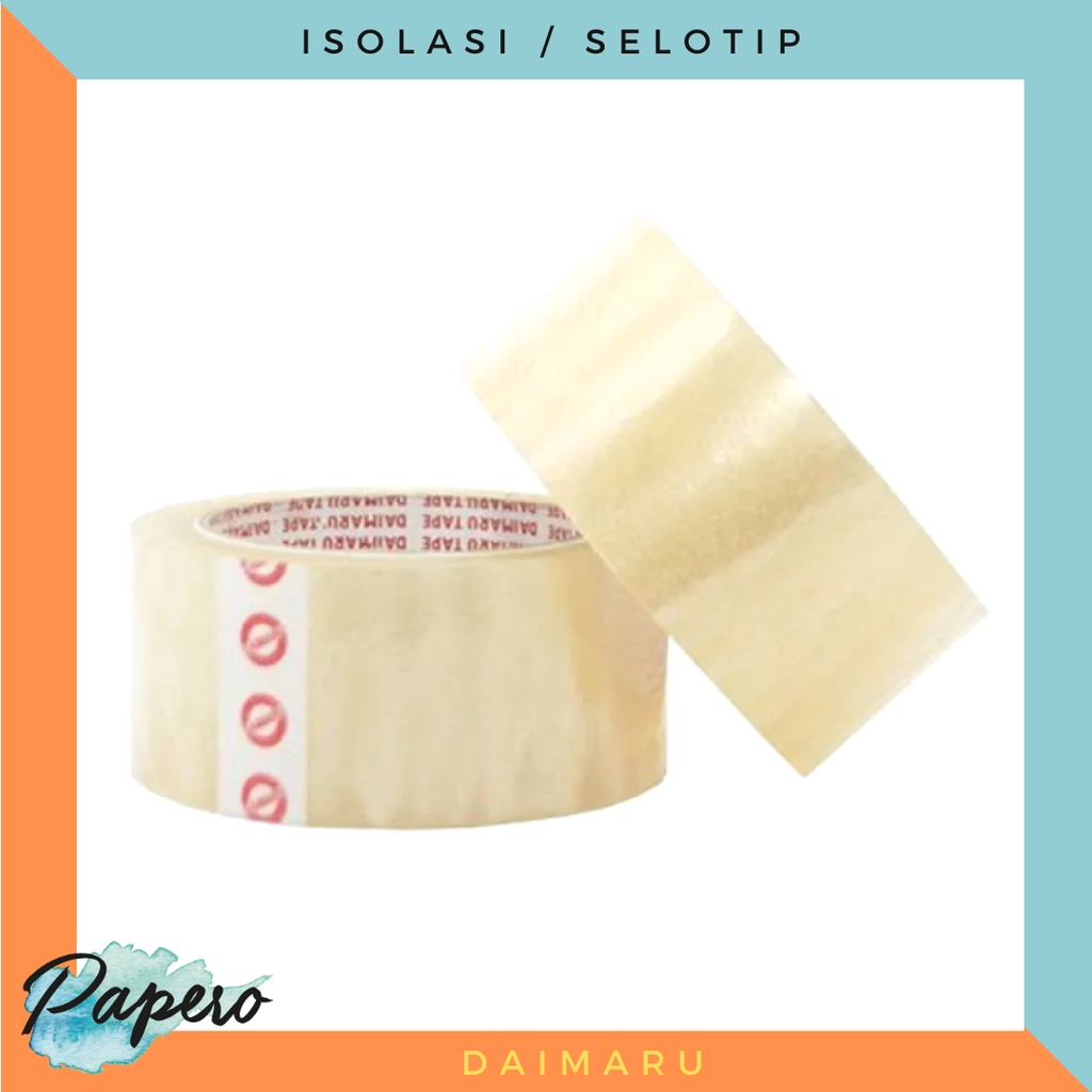 

Lakban / Isolasi / Selotip Daimaru 2 inch / 48 mm x 72 yard