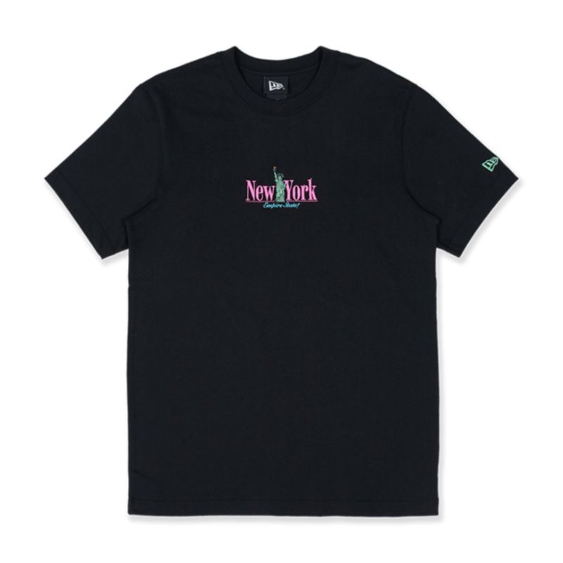 T-Shirt New Era Cap New York Statue Black Original