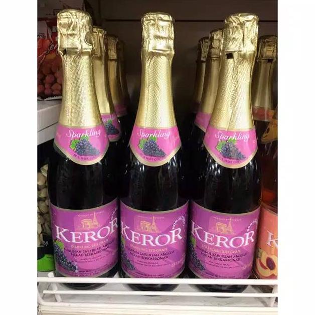 

[LHG] Keror Sparkling Wine Non Alkohol Red Grape Peach Apple Juice vqjdp