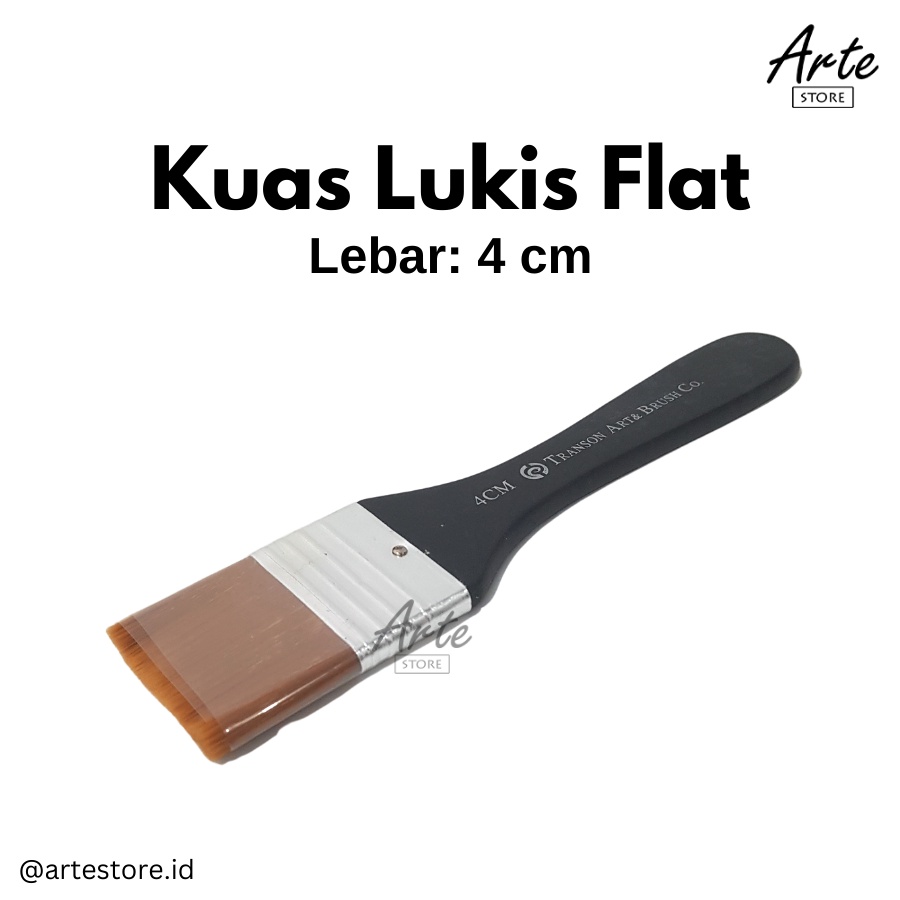 Kuas Lukis - Flat Brush 4 cm