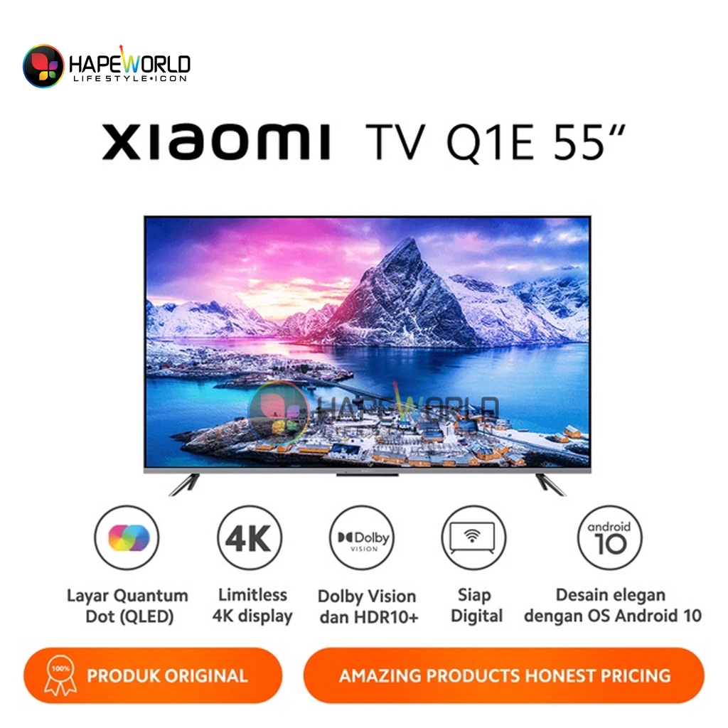 XIAOMI TV ANDROID Q1E 55inch - GARANSI RESMI