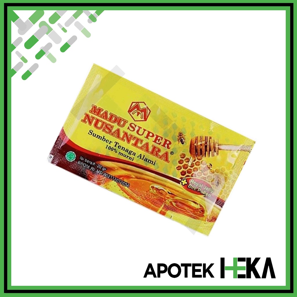 Madu Super Nusantara 20 g Satuan 1 Sachet - Madu 100% Murni (SEMARANG)