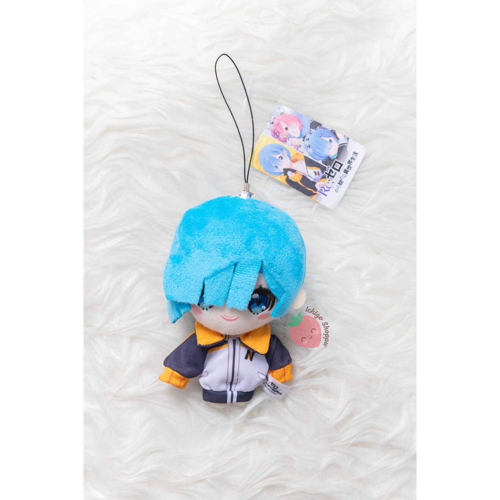 Re:Zero Original Plush Doll Strap Mascot Rem in Subaru Jersey TAITO