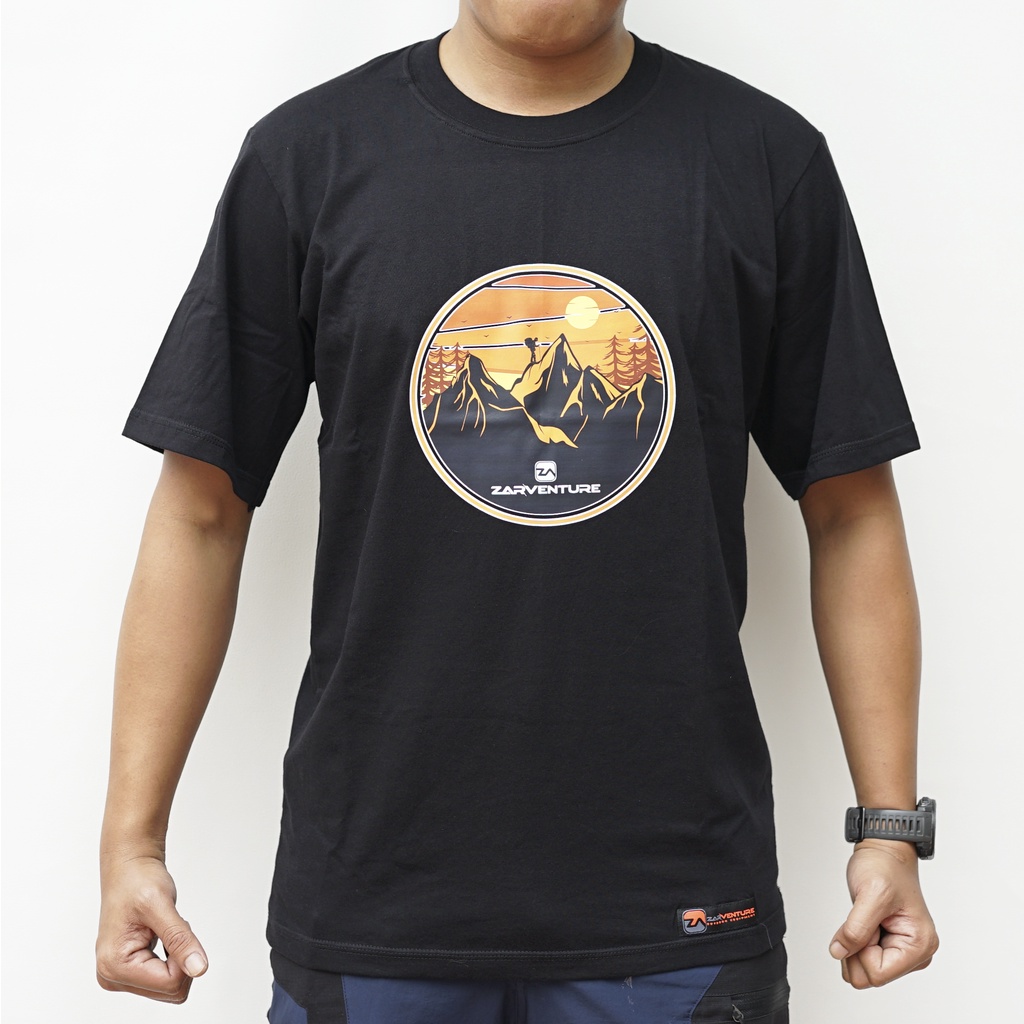 kaos tshirt tema adventure hiking zarventure 1012