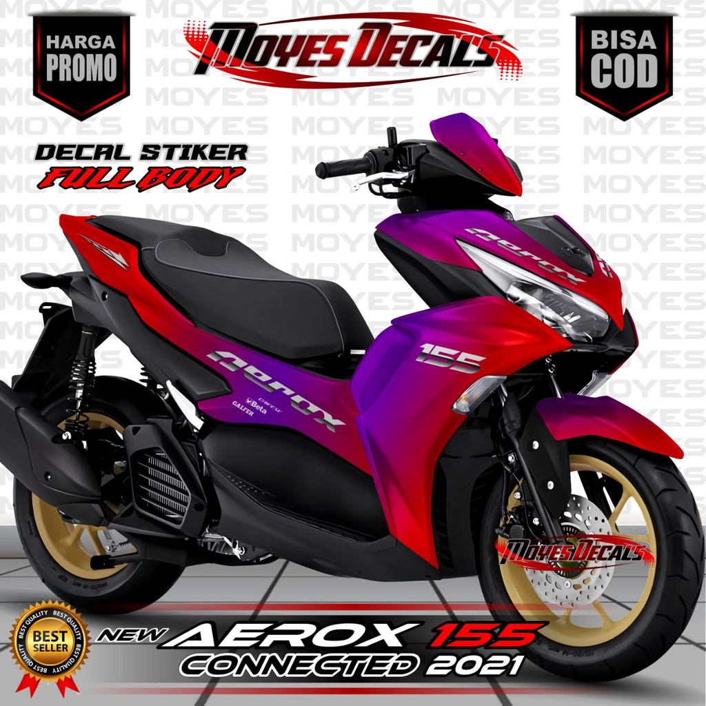 BISA COD NEW AEROX 2021- ( COD ) DECAL STIKER FULL BODY - STIKER DECAL FULL BODY NEW AEROX 155 2021