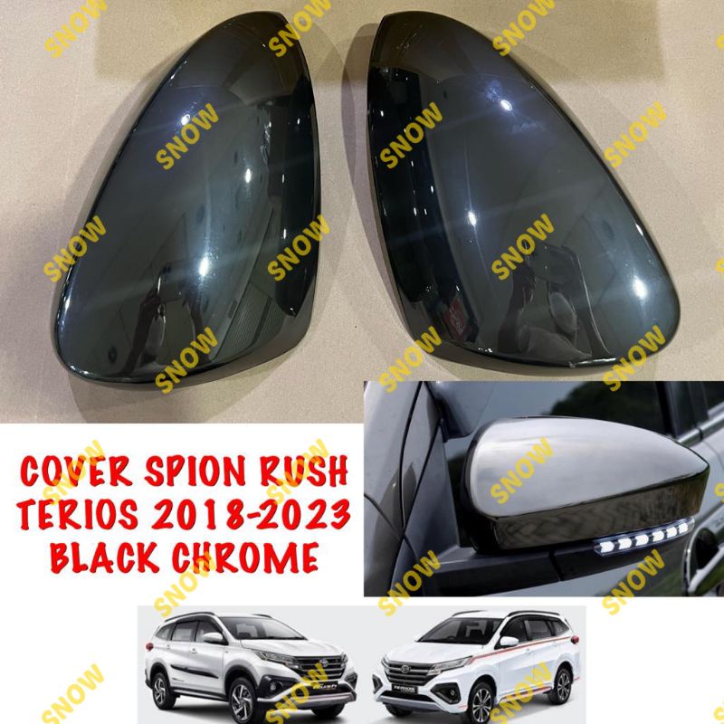 Cover Spion All New Rush Terios 2018 2022 2023 GR SPORT Black Chrome