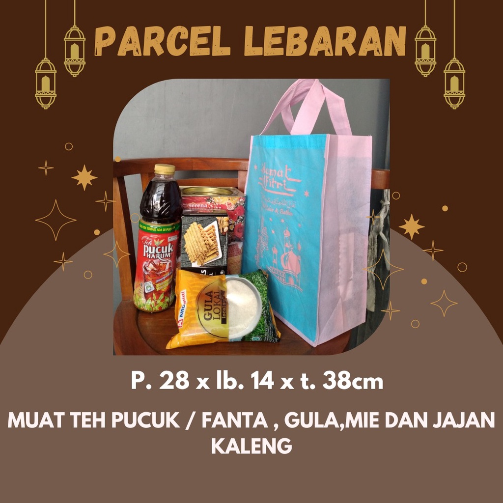 TAS KOMBINASI MIKA PARCEL LEBARAN / TAS SEMBAKO / HAMPERS LEBARAN READY STOCK