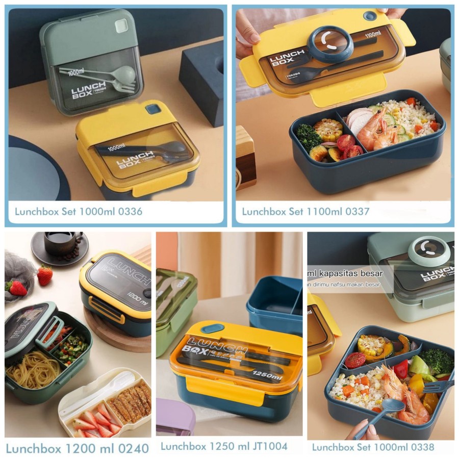 Trend-KOTAK NASI FREE SENDOK | BENTO LUNCH BOX SET