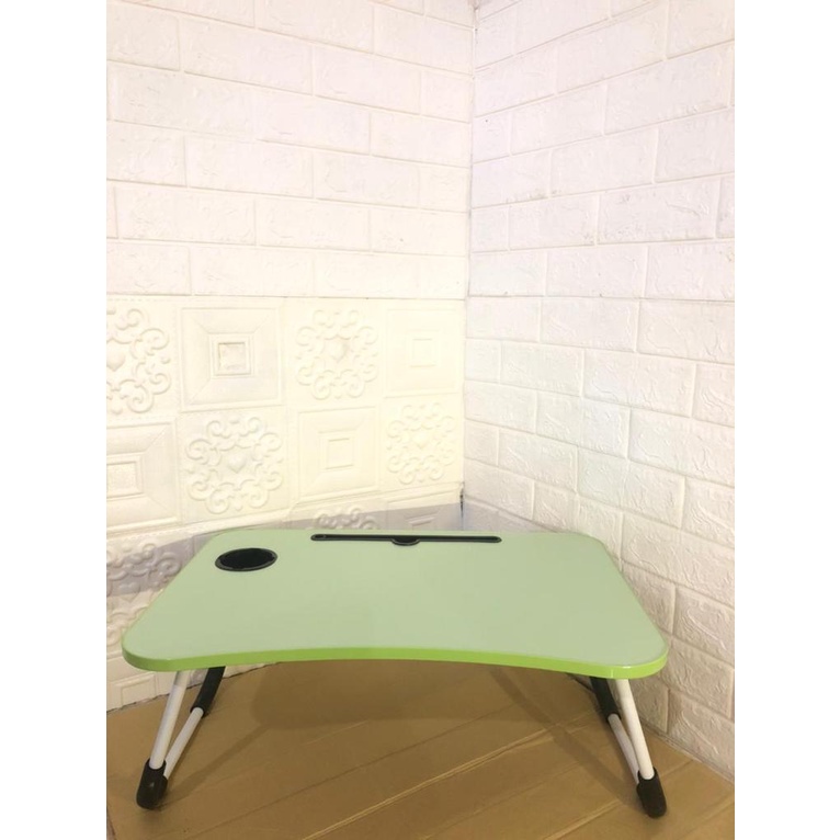 Meja Belajar Lipat Meja Belajar Anak Motif Karakter Gambar Ukuran 50 x 30 x 28 cm-Hijau