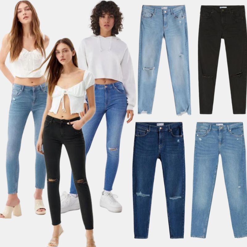 Celana Jeans Remaja Wanita Bershka