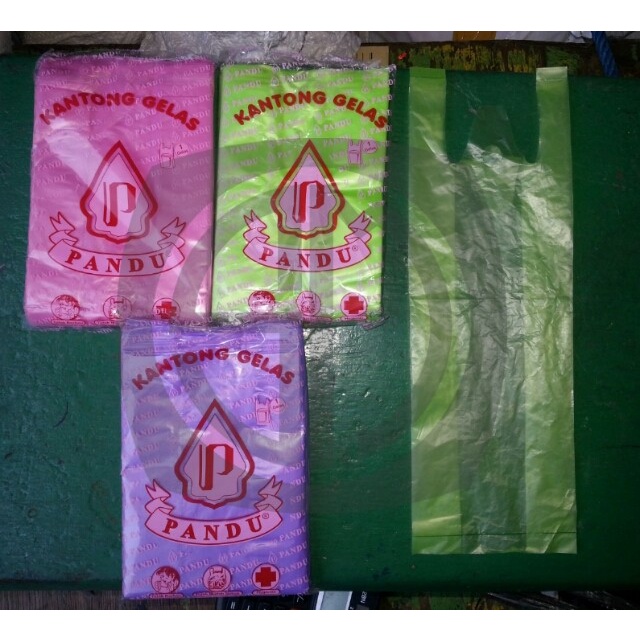 Kantong plastik Gelas , Kantong Kresek kecil, kantong warna warni