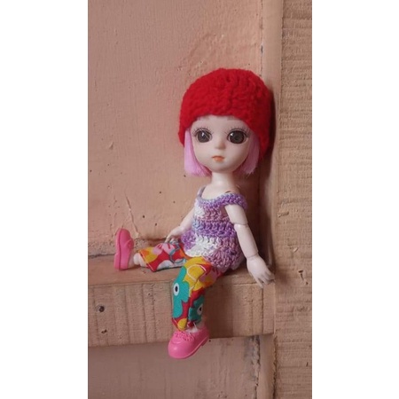 Baju boneka bjd 16cm 1set