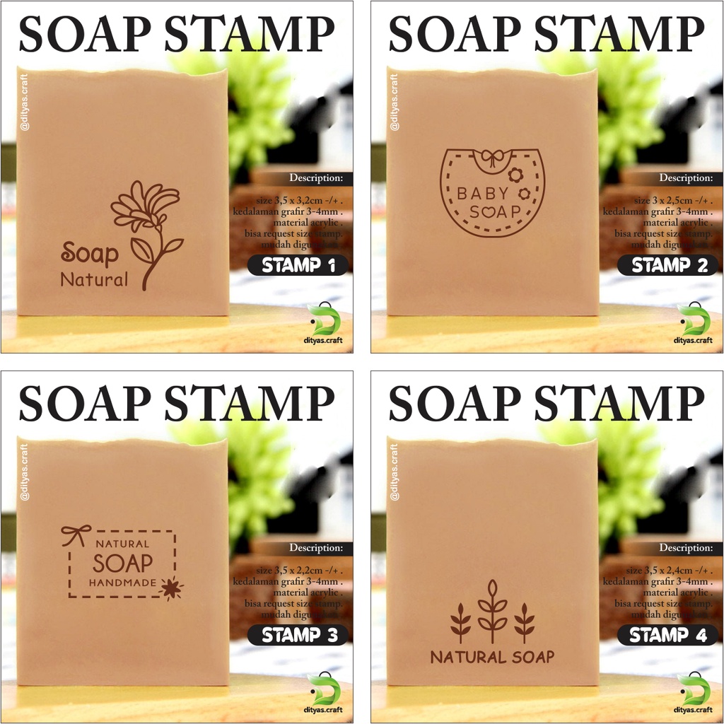 

soap stamp / stempel sabun / code STAMP 1-4