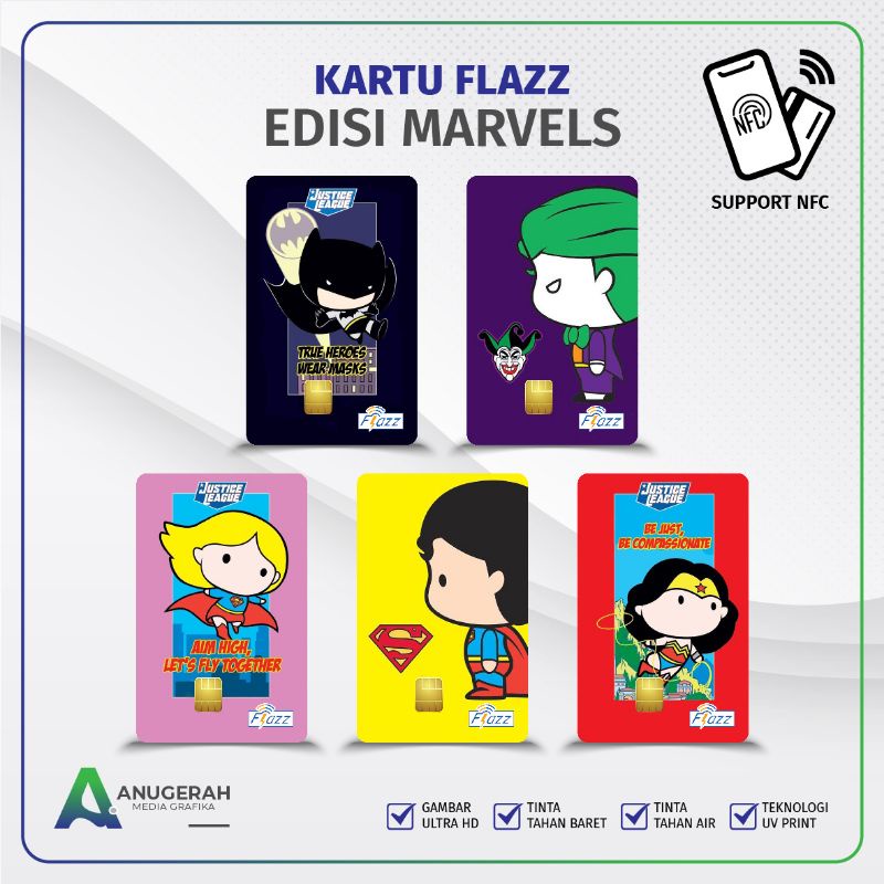 Kartu flazz BCA gen 2 Edisi Superheroes