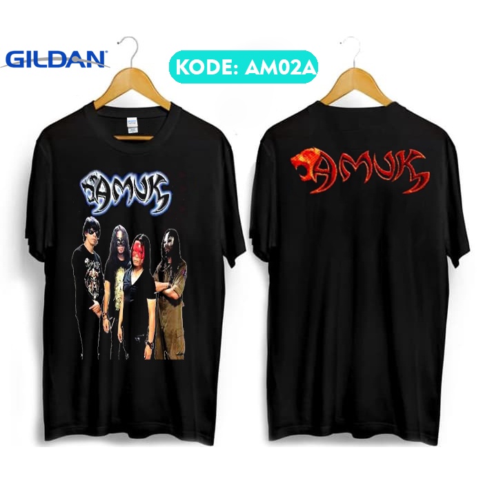 Kaos amuk band malaysia original gildan am2
