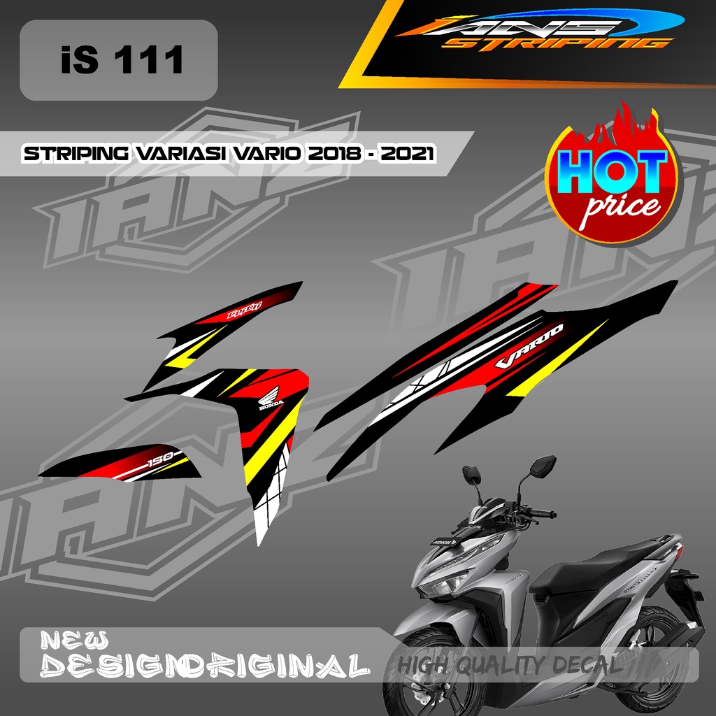 TERBARU STIKER STRIPING VARIO Led Vario 150 MOTIF GRAFIK RACING BAHAN HOLOGRAM / NON HOLOGRAM IS111107