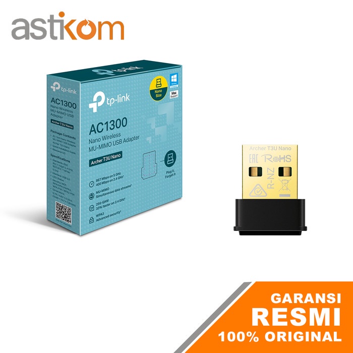 Tp-Link Archer T3U Nano Wireless Adapter AC600 Dual Band USB WiFi