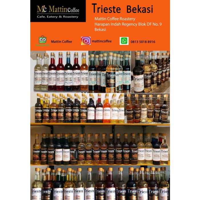 

SIRUP TRIESTE VANILLA HAZELNUT IRISH HAVANA CARAMEL PANDAN BLUECORACAO