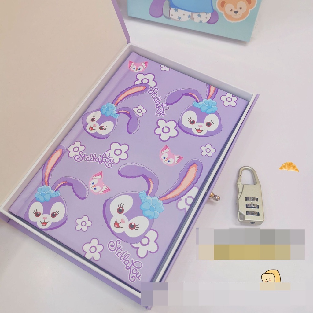 HARDCOVER DIARY LOCK SANRIO DIARY STELLALOU STELLALOU DIARY KUNCI DIARY GEMBOK CATATAN HARIAN LUCU SCRAPBOOK BUKU MEMO MEMO ALBUM BUKU ALBUM DIARY @banyak