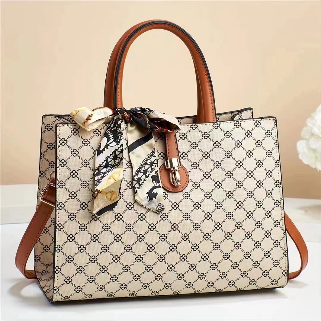 BJ43565 - BEIGE/BLACK/COFFEE - TAS WANITA FASHION IMPORT MODIS ELEGAN TERMURAH TERLARIS TERBARU BAGSTORE JAKARTA TAS BATAM BQ3565 LT2216