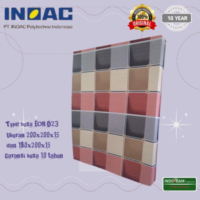 Kasur busa Inoac original ukuran 200x200x15 dan 180x200x15