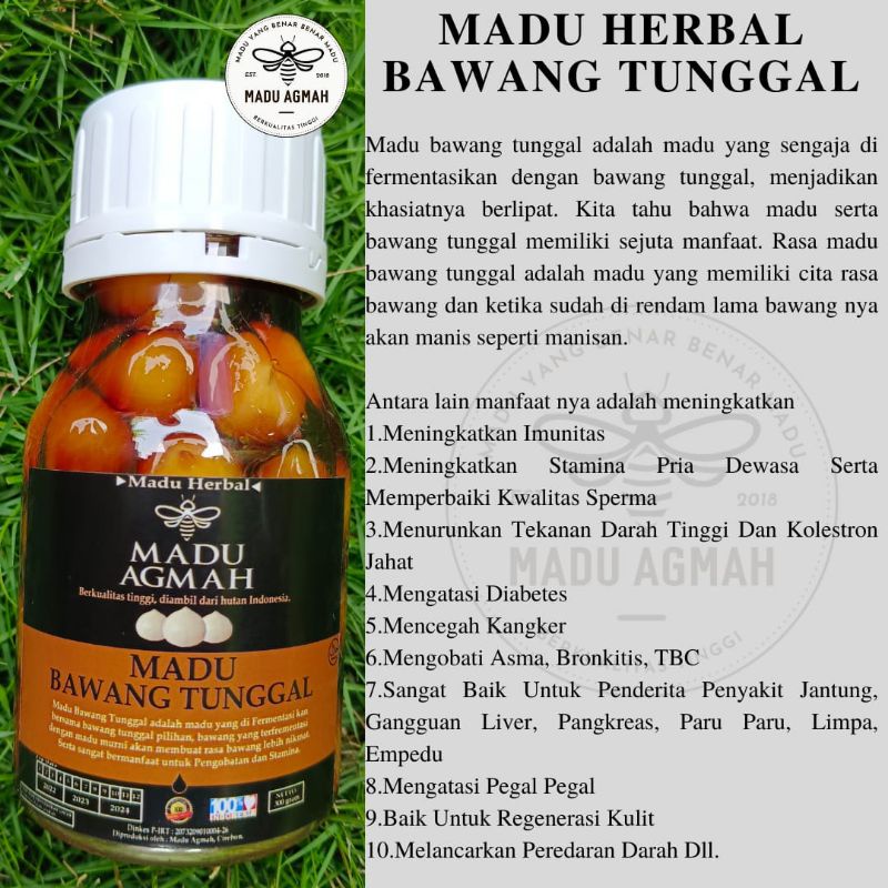 

Madu Bawang Tunggal | Madu Agmah | 300 grm