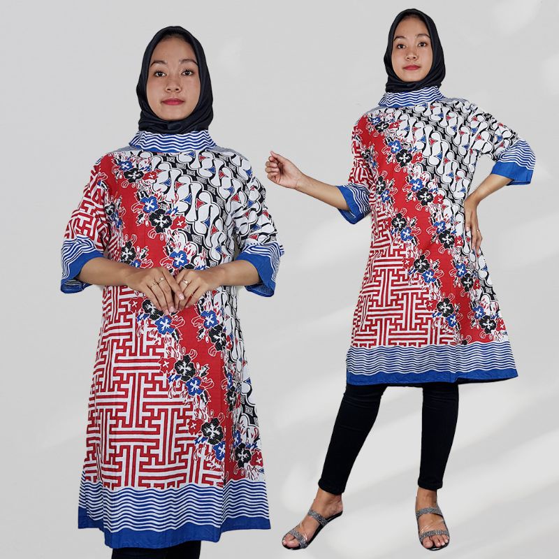 Tunik Batik Kerah - Naira Batik